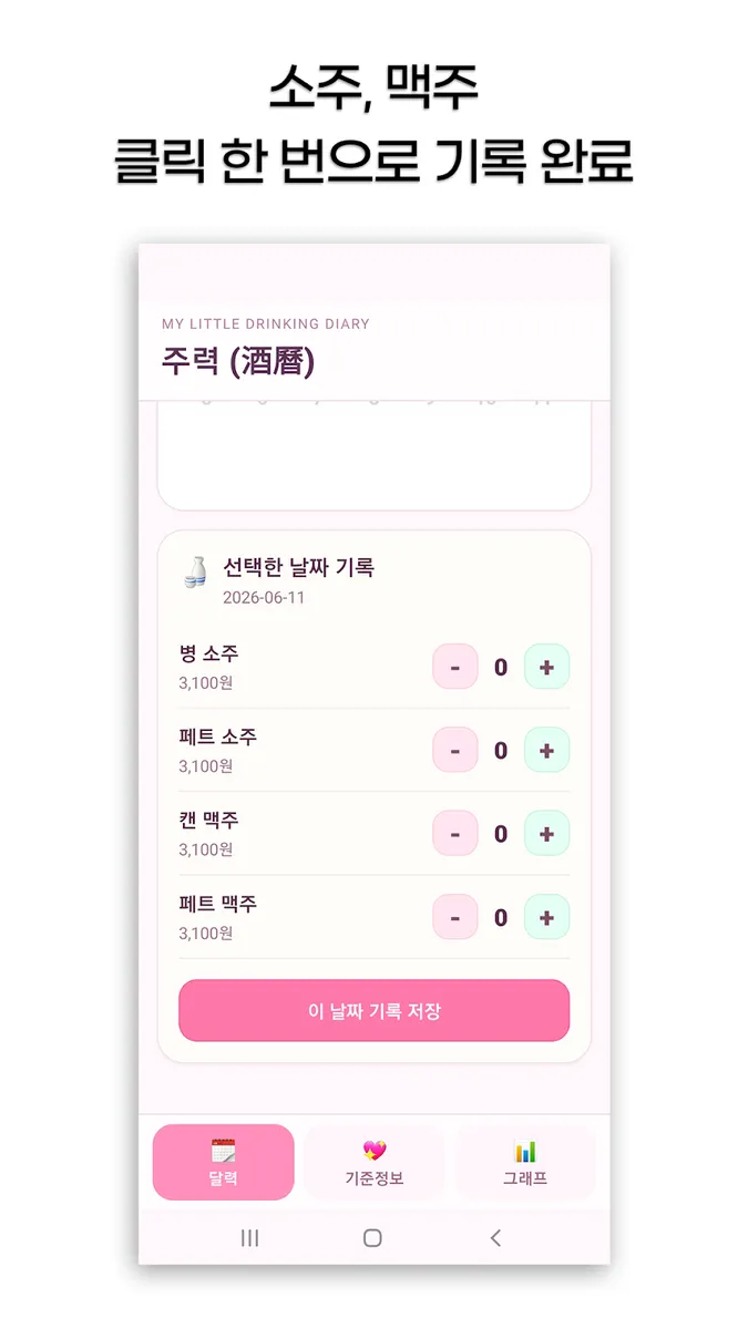 주력(酒曆) 화면 4